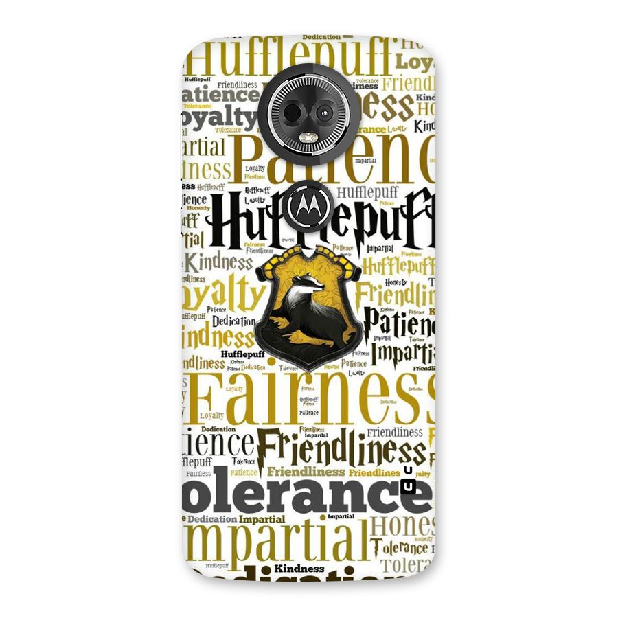 Yellow Fairness Back Case for Moto E5 Plus
