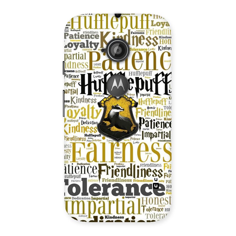 Yellow Fairness Back Case for Moto E 2nd Gen