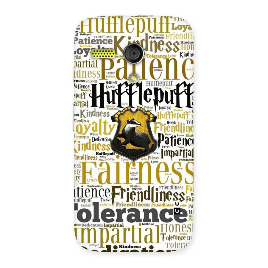 Yellow Fairness Back Case for Moto G