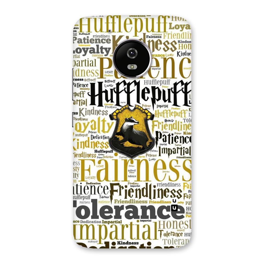 Yellow Fairness Back Case for Moto G5