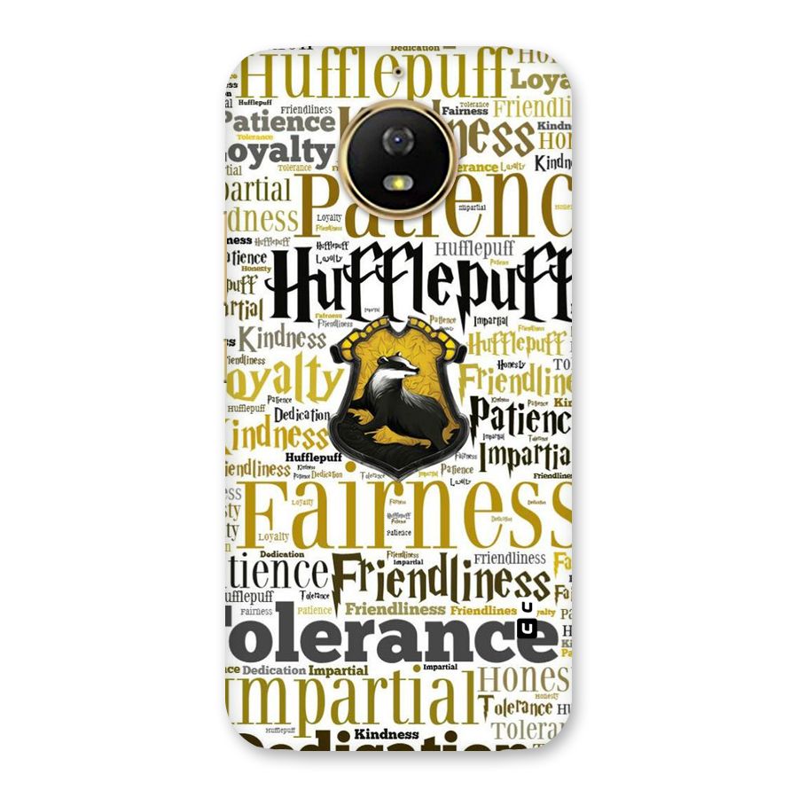 Yellow Fairness Back Case for Moto G5s