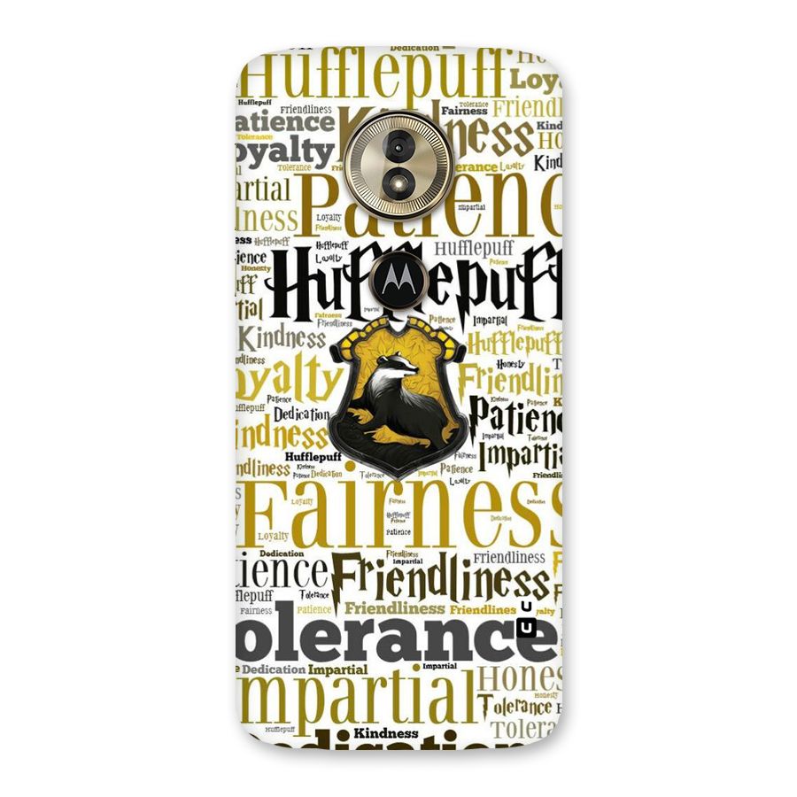 Yellow Fairness Back Case for Moto G6 Play