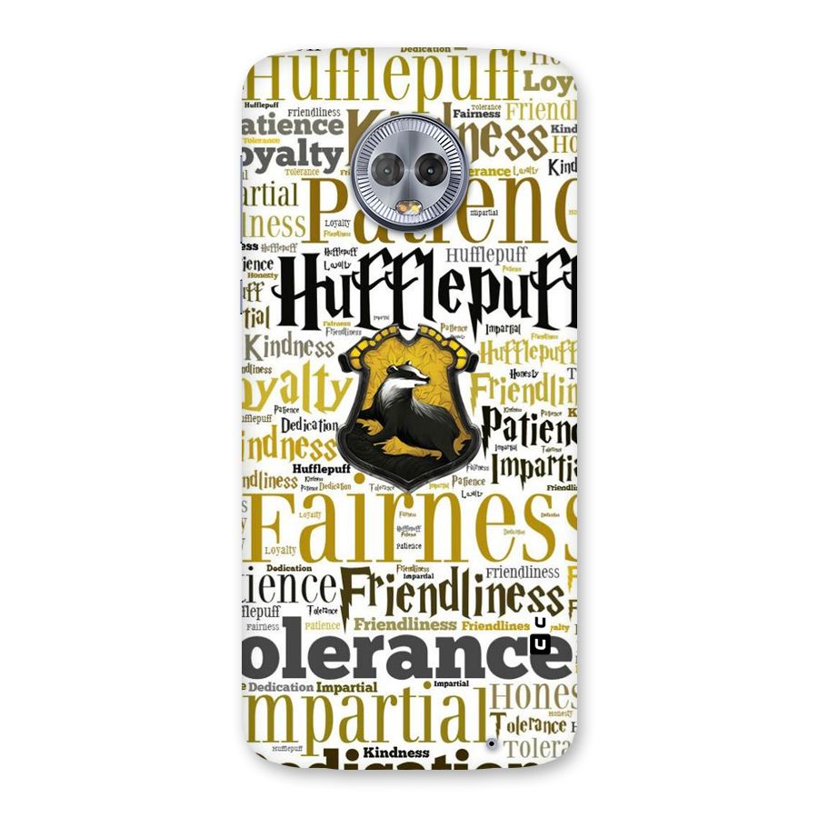 Yellow Fairness Back Case for Moto G6 Plus