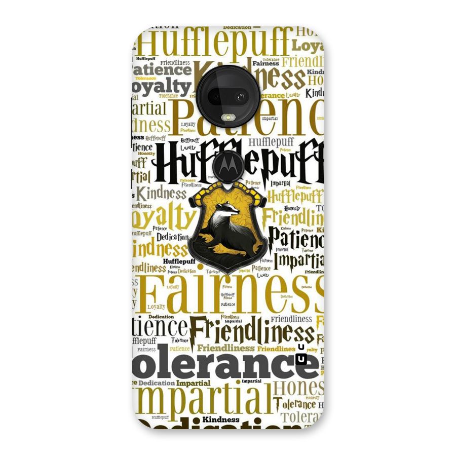 Yellow Fairness Back Case for Moto G7