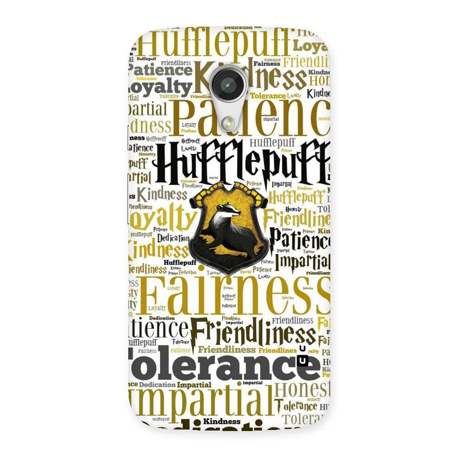 Yellow Fairness Back Case for Moto G 2nd Gen