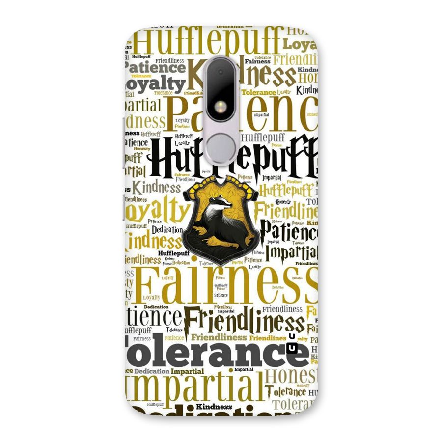 Yellow Fairness Back Case for Moto M
