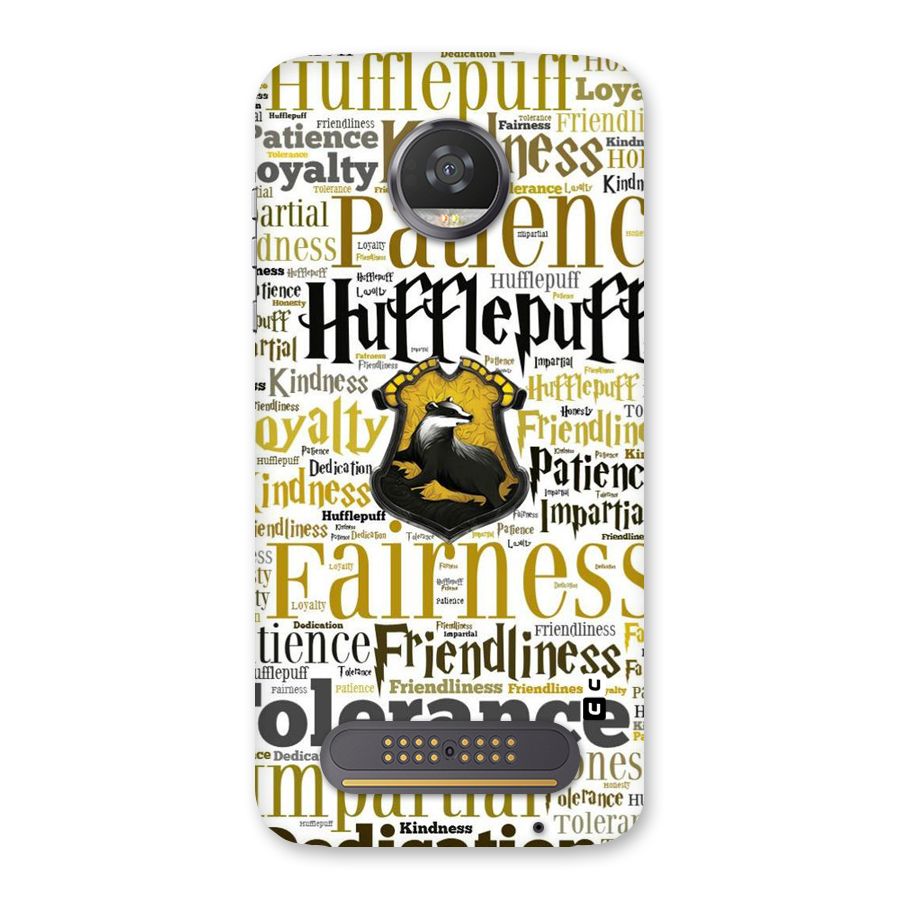 Yellow Fairness Back Case for Moto Z2 Play