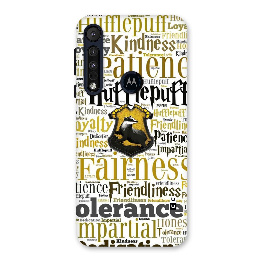 Yellow Fairness Back Case for Motorola One Macro