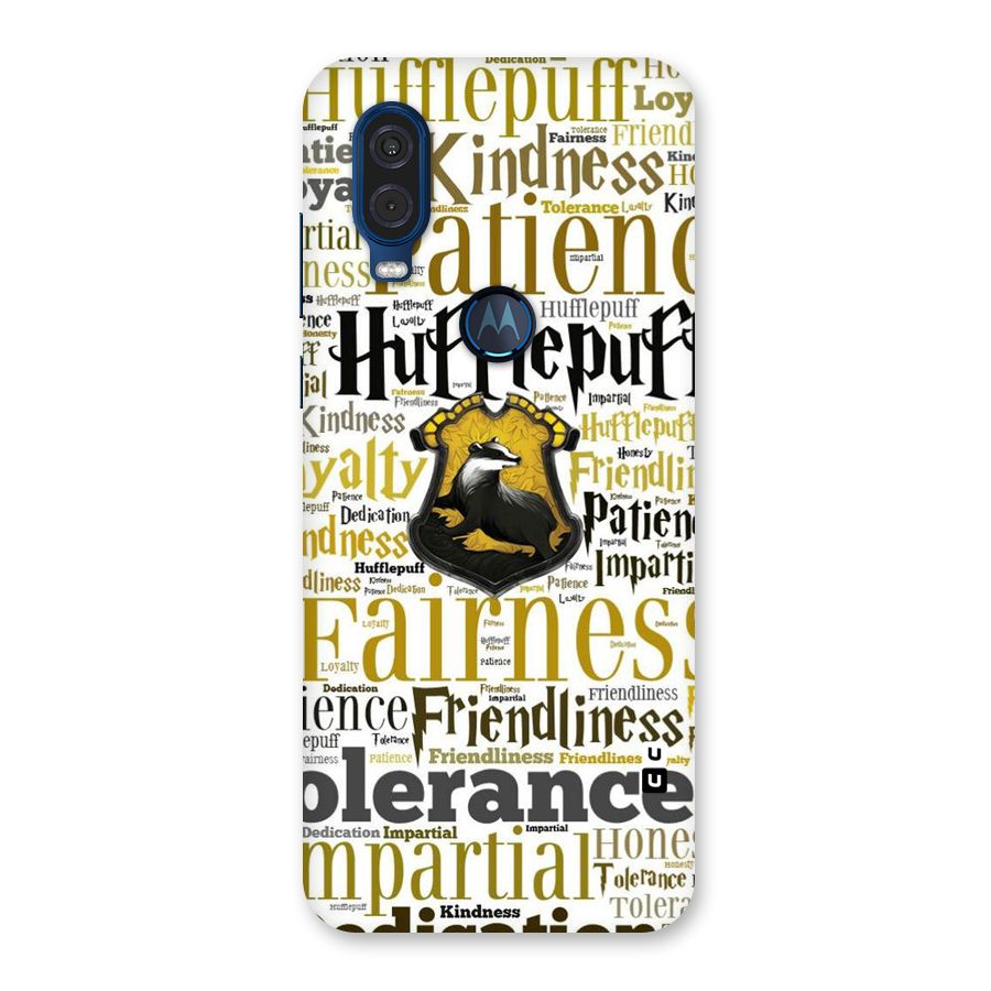 Yellow Fairness Back Case for Motorola One Vision