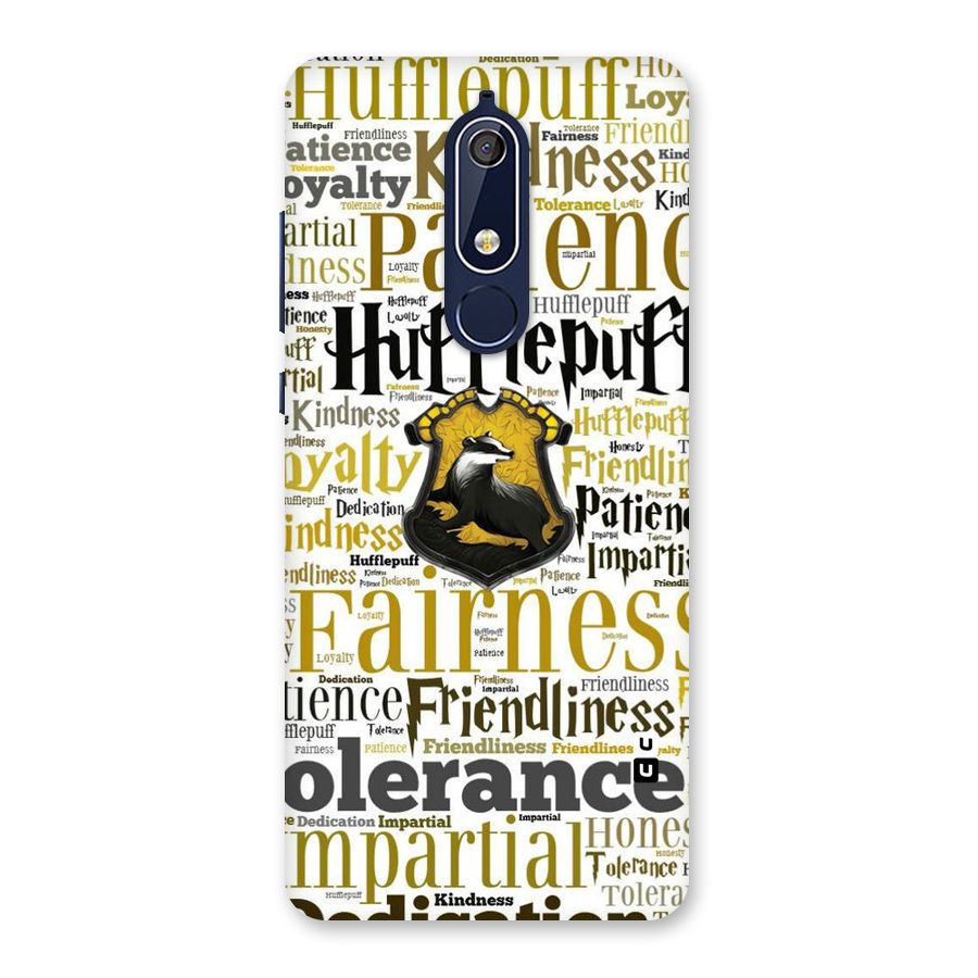 Yellow Fairness Back Case for Nokia 5.1