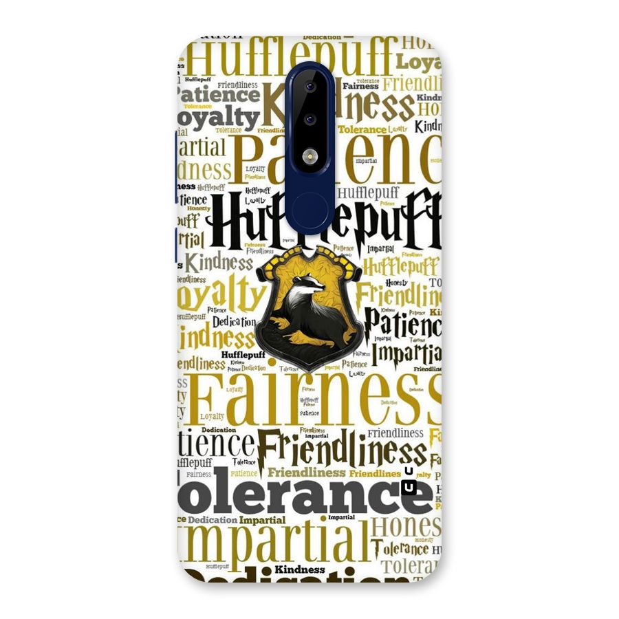 Yellow Fairness Back Case for Nokia 5.1 Plus