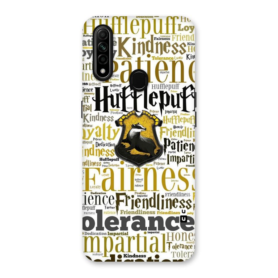 Yellow Fairness Back Case for Oppo A31