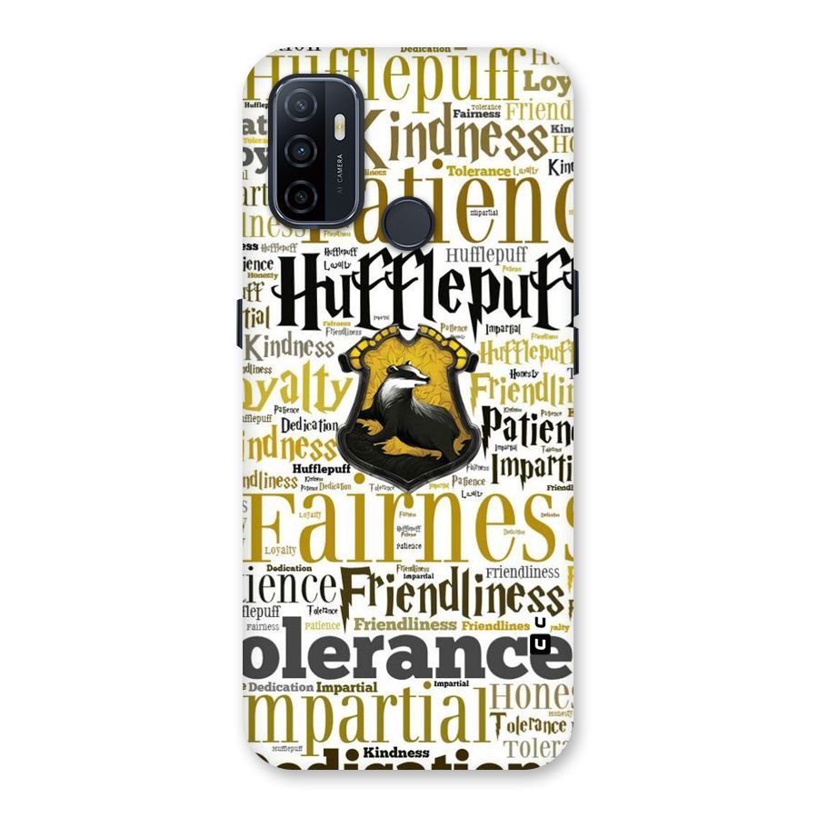 Yellow Fairness Back Case for Oppo A32