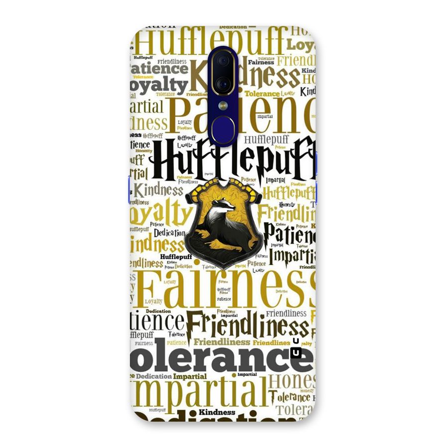 Yellow Fairness Back Case for Oppo A9