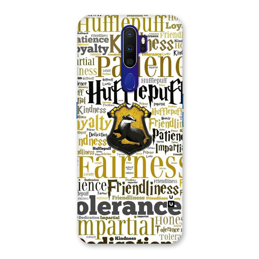 Yellow Fairness Back Case for Oppo A9 (2020)