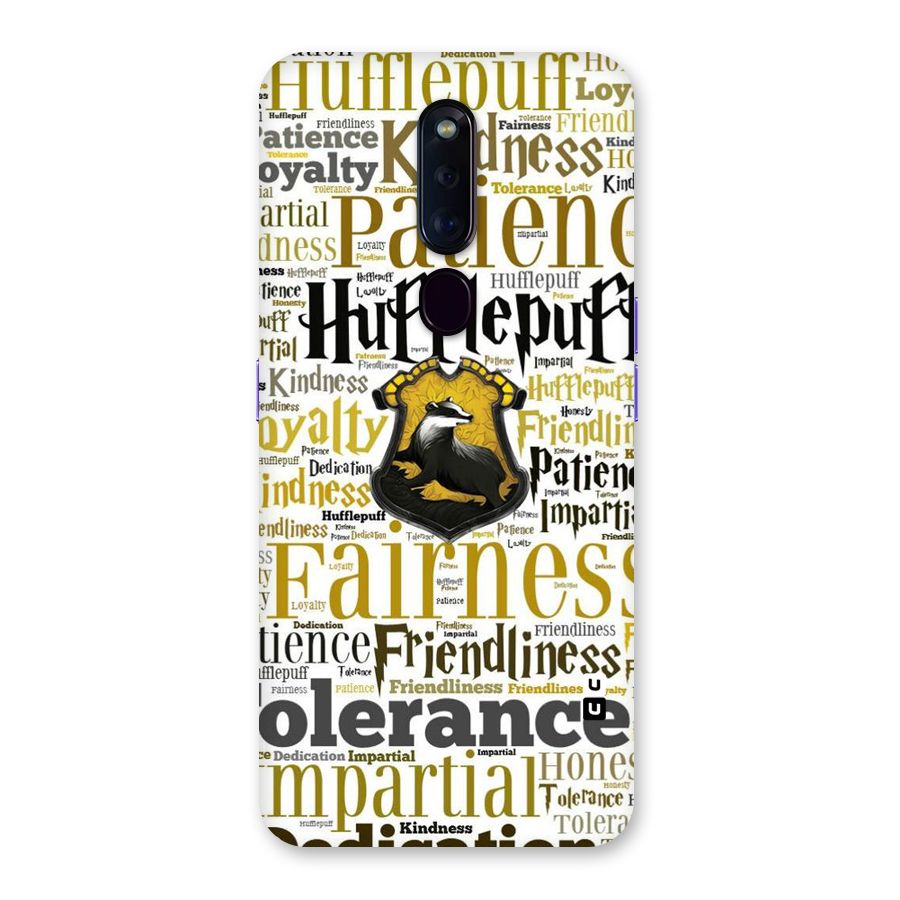 Yellow Fairness Back Case for Oppo F11 Pro