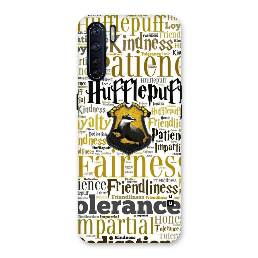 Yellow Fairness Back Case for Oppo F15