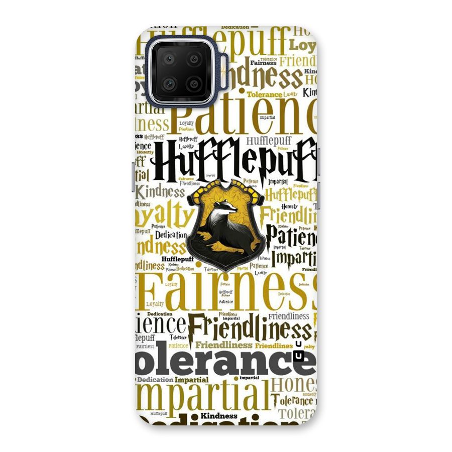 Yellow Fairness Back Case for Oppo F17