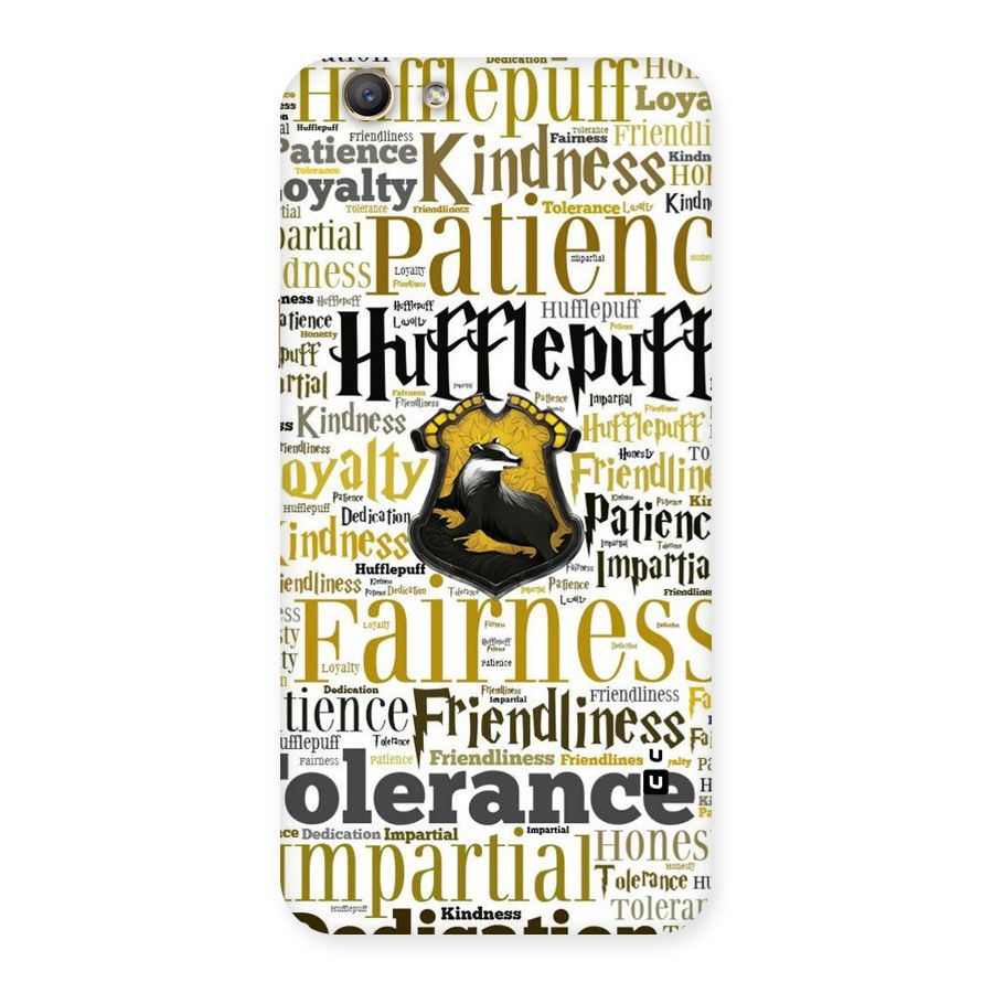 Yellow Fairness Back Case for Oppo F1s
