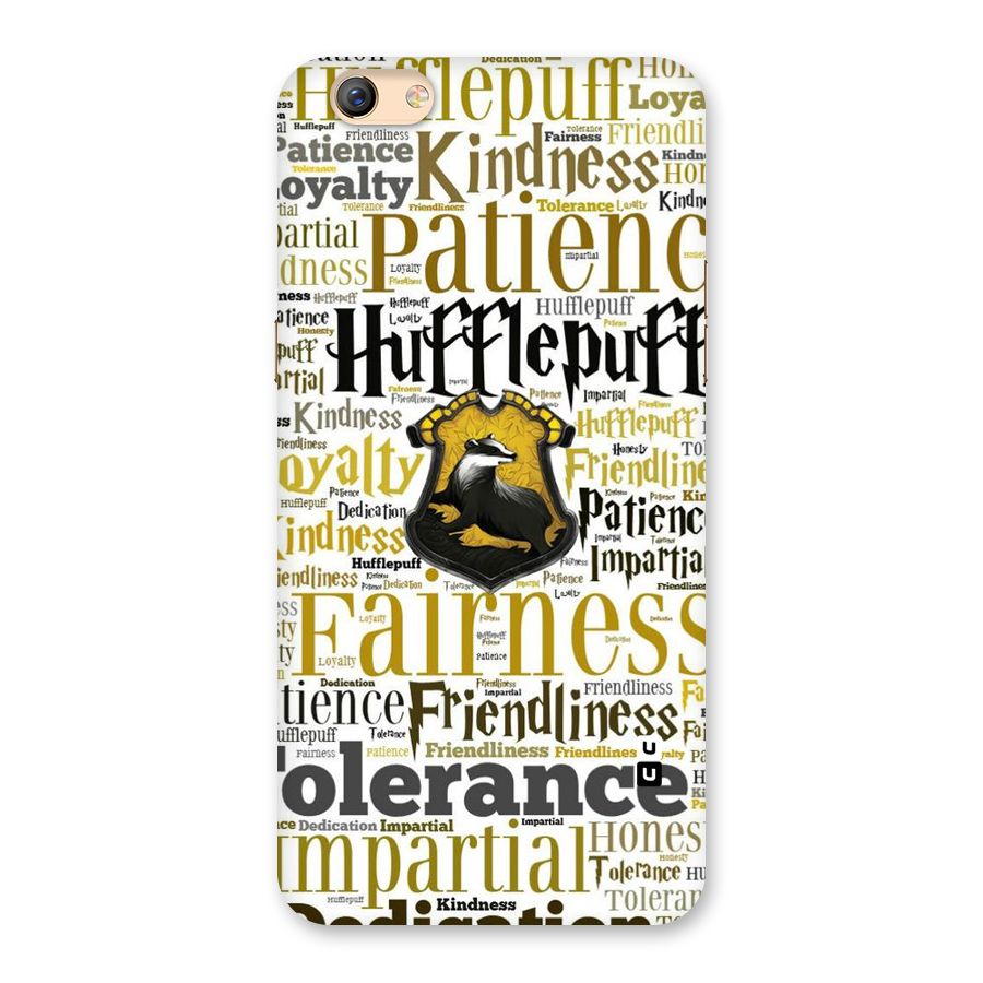 Yellow Fairness Back Case for Oppo F3 Plus