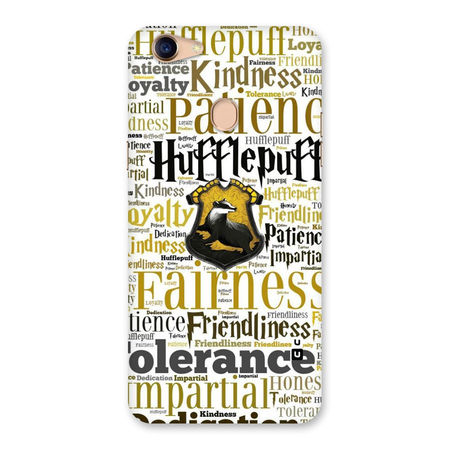 Yellow Fairness Back Case for Oppo F5