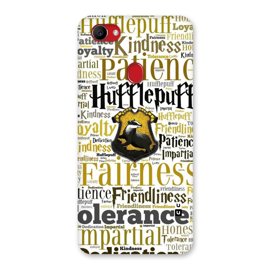 Yellow Fairness Back Case for Oppo F7