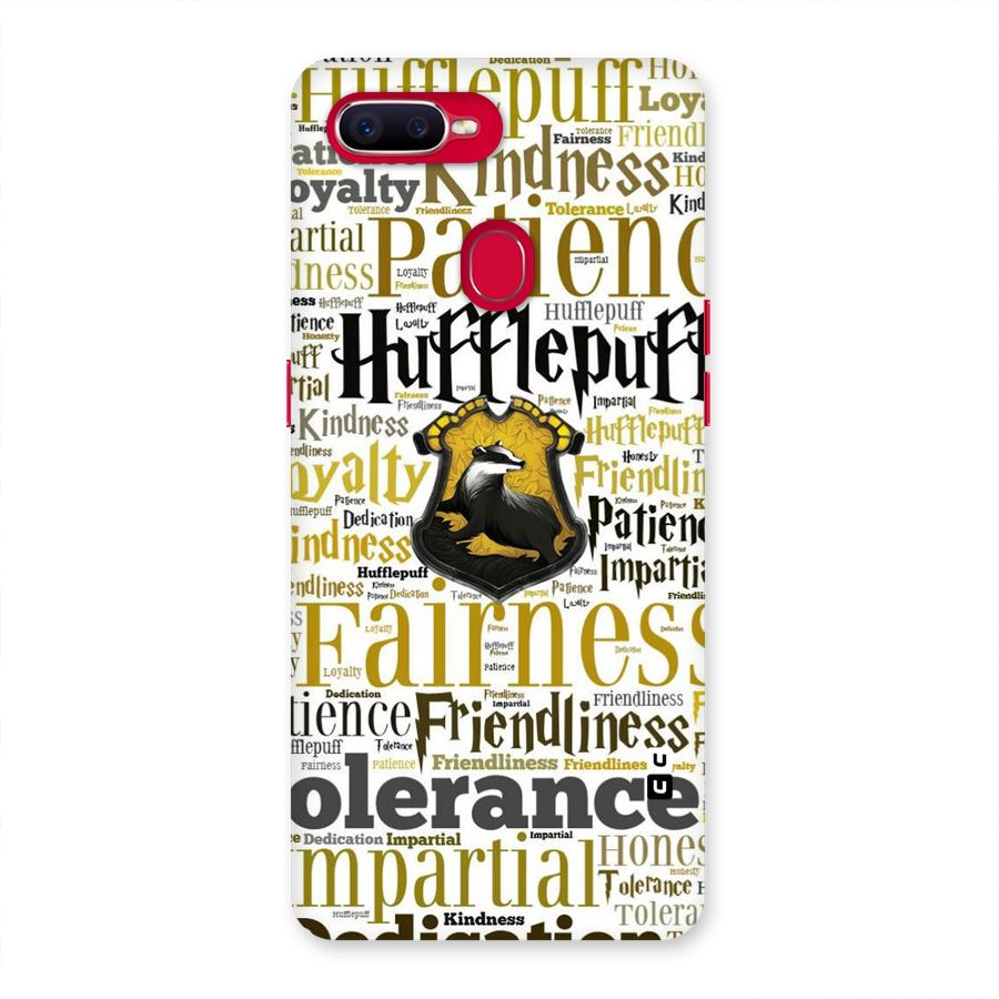 Yellow Fairness Back Case for Oppo F9 Pro