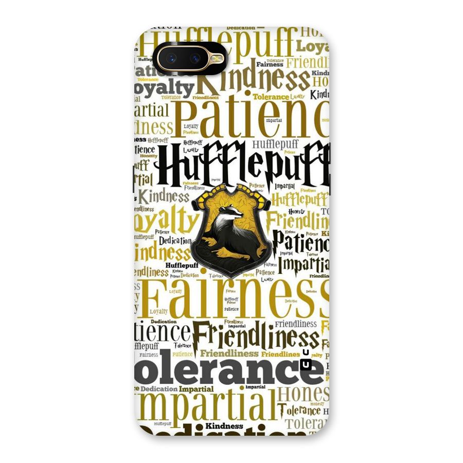 Yellow Fairness Back Case for Oppo K1