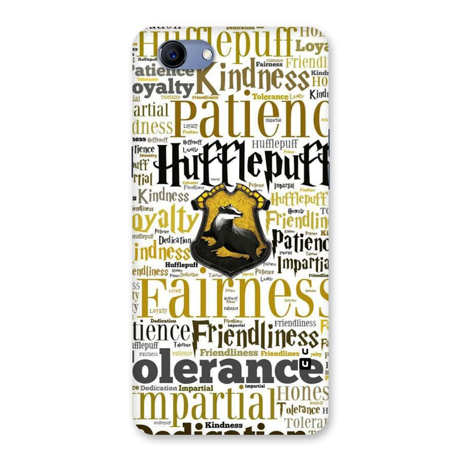 Yellow Fairness Back Case for Oppo Realme 1