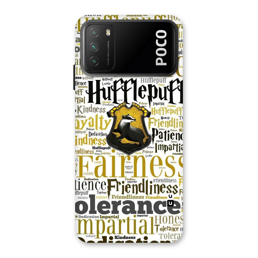 Yellow Fairness Back Case for Poco M3