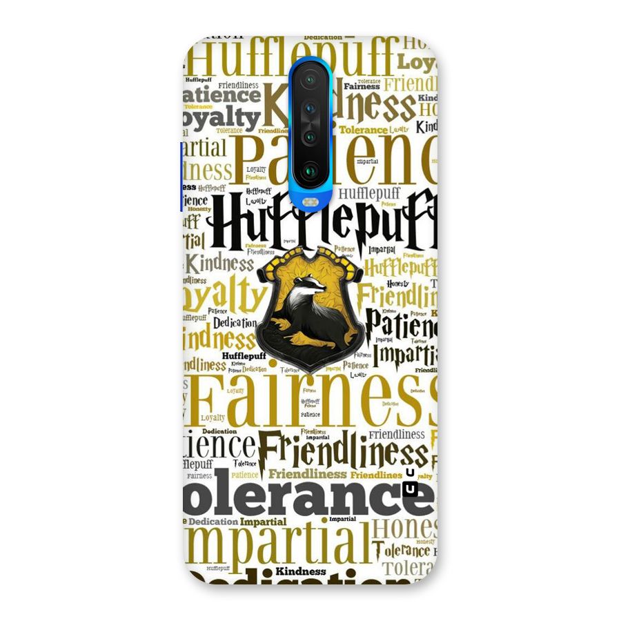 Yellow Fairness Back Case for Poco X2