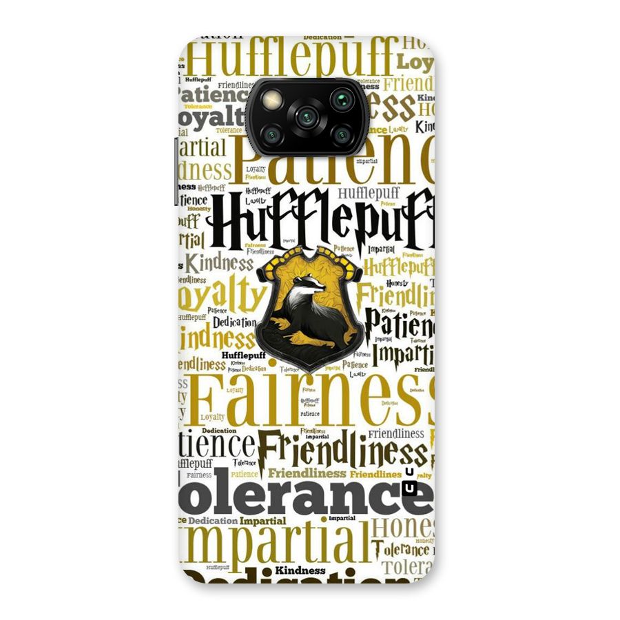 Yellow Fairness Back Case for Poco X3