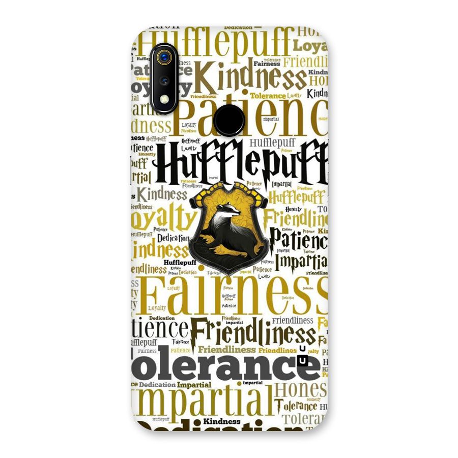 Yellow Fairness Back Case for Realme 3