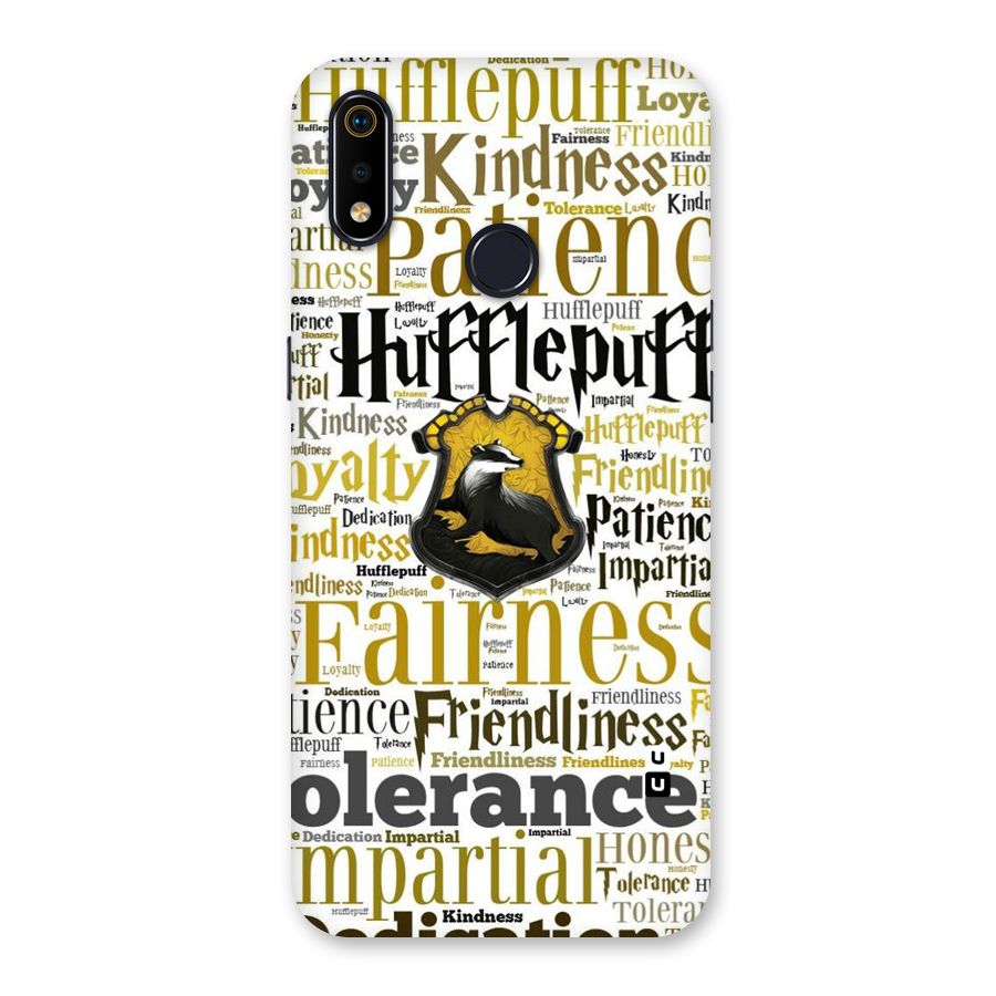 Yellow Fairness Back Case for Realme 3i