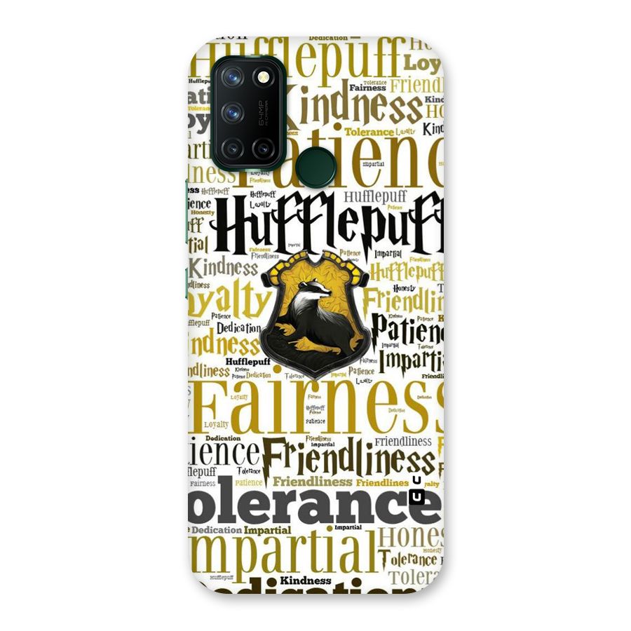 Yellow Fairness Back Case for Realme 7i