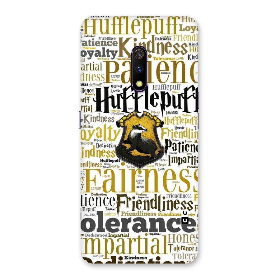 Yellow Fairness Back Case for Realme X