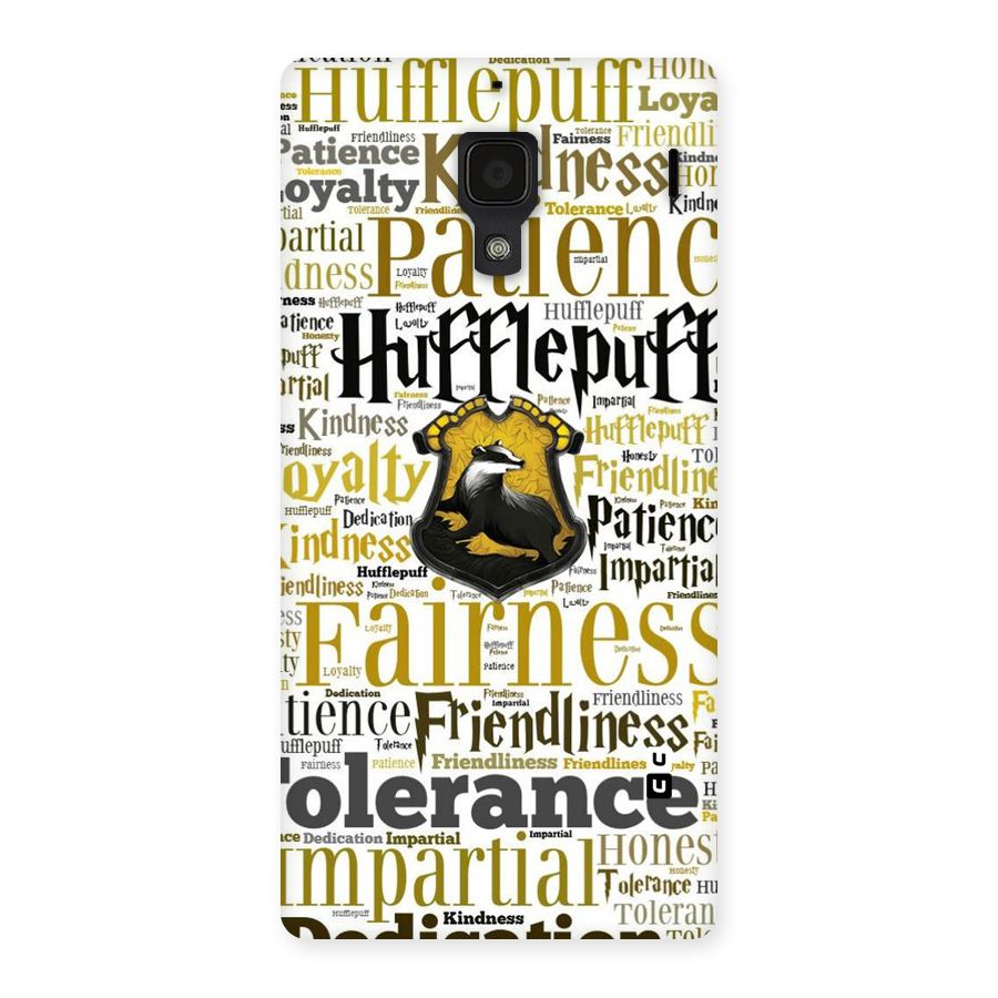 Yellow Fairness Back Case for Redmi 1S