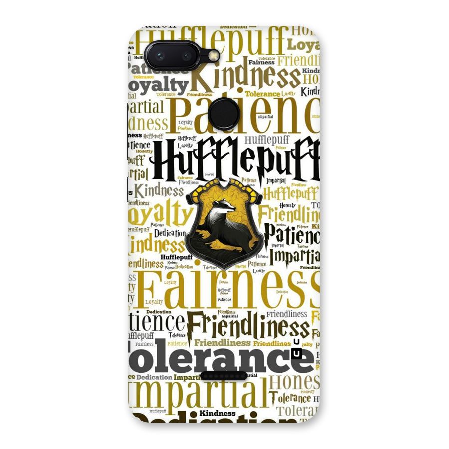 Yellow Fairness Back Case for Redmi 6