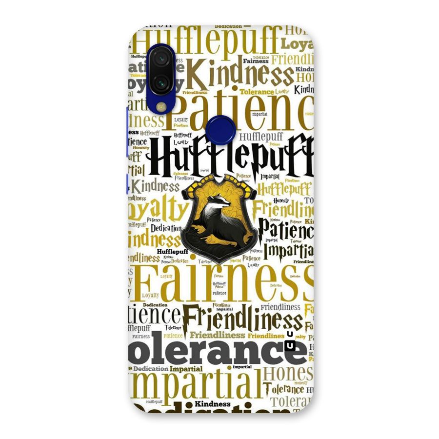Yellow Fairness Back Case for Redmi 7
