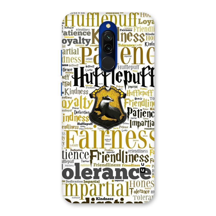 Yellow Fairness Back Case for Redmi 8