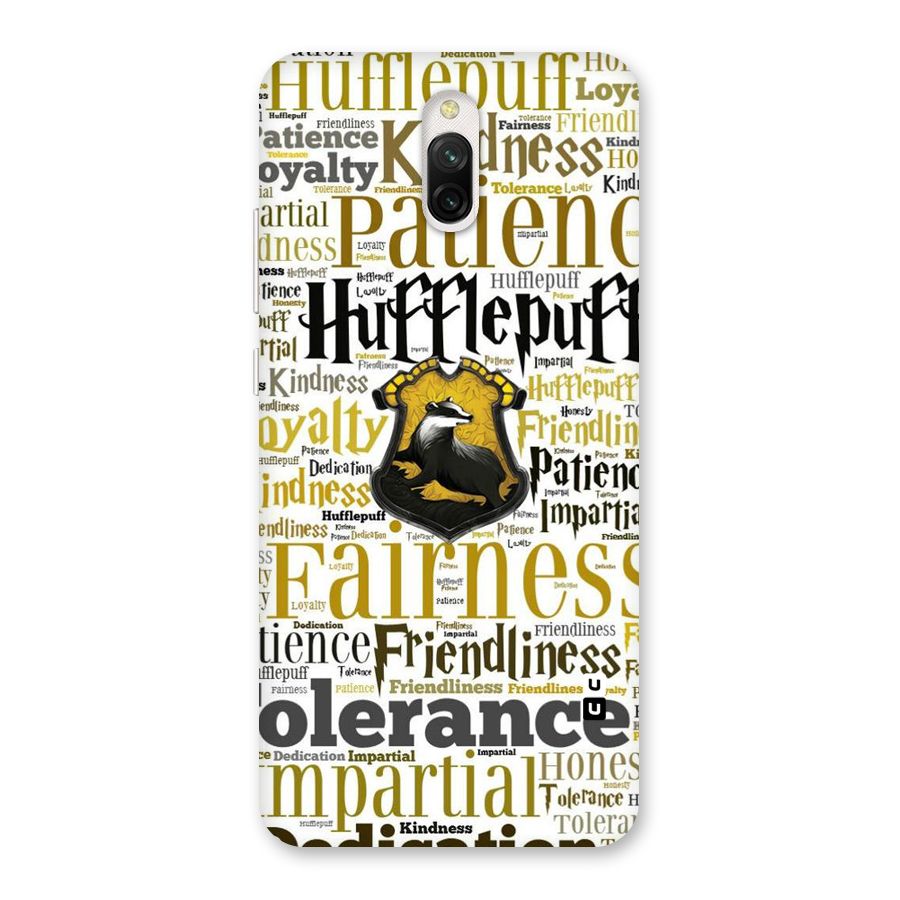 Yellow Fairness Back Case for Redmi 8A Dual