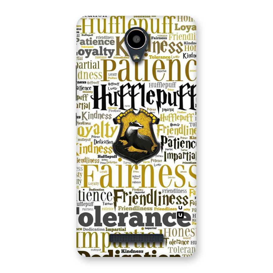 Yellow Fairness Back Case for Redmi Note 2