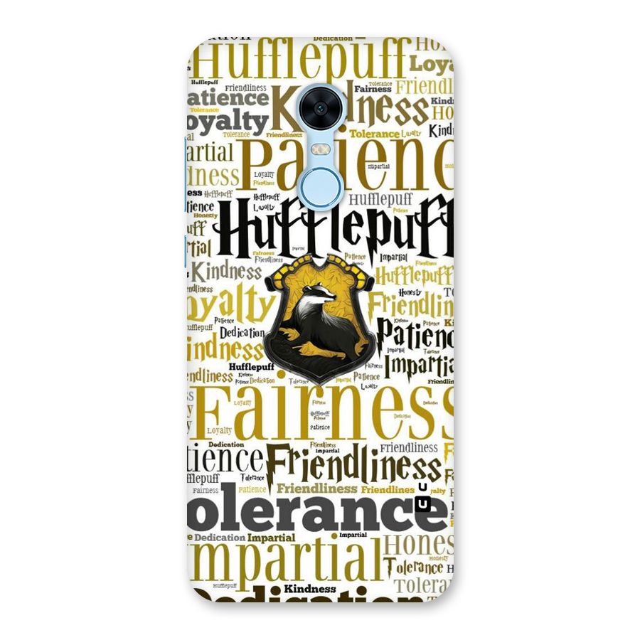 Yellow Fairness Back Case for Redmi Note 5