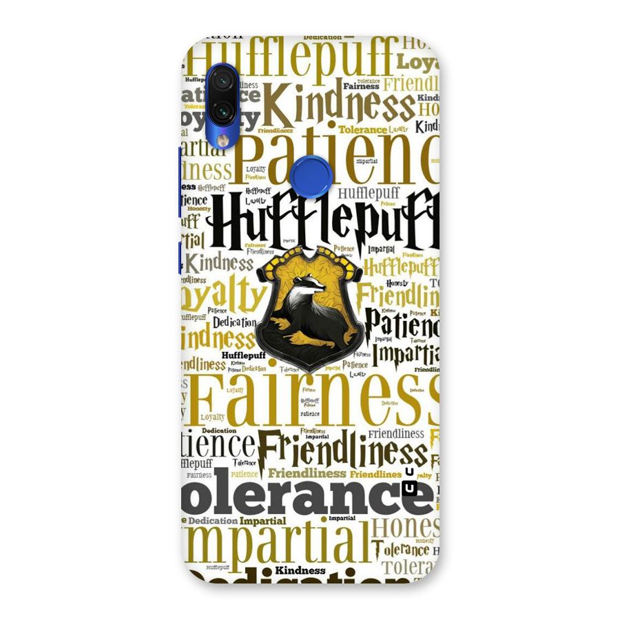 Yellow Fairness Back Case for Redmi Note 7S