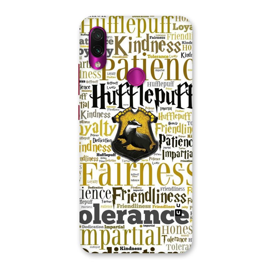 Yellow Fairness Back Case for Redmi Note 7 Pro