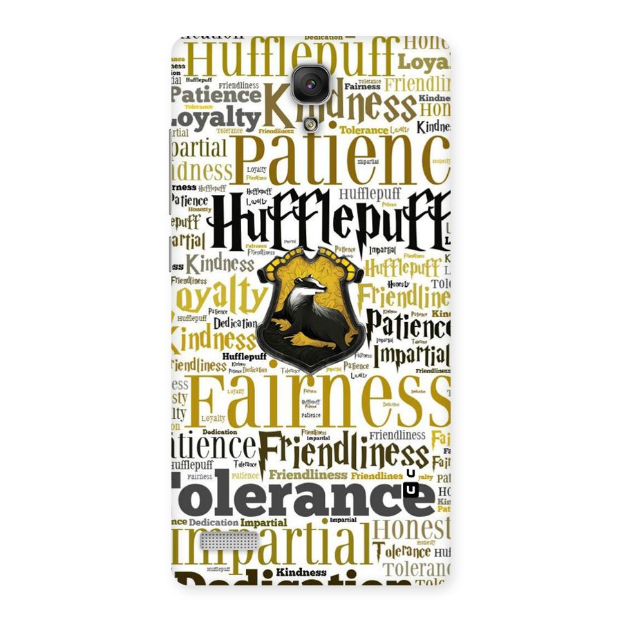 Yellow Fairness Back Case for Redmi Note Prime