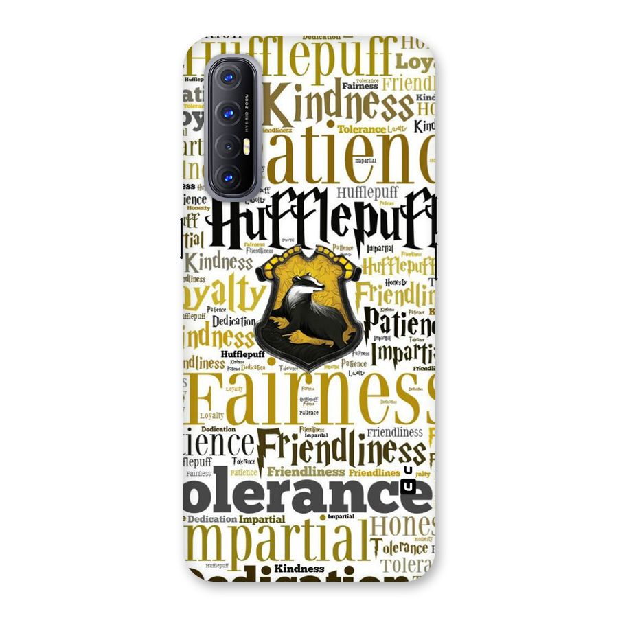 Yellow Fairness Back Case for Reno3 Pro