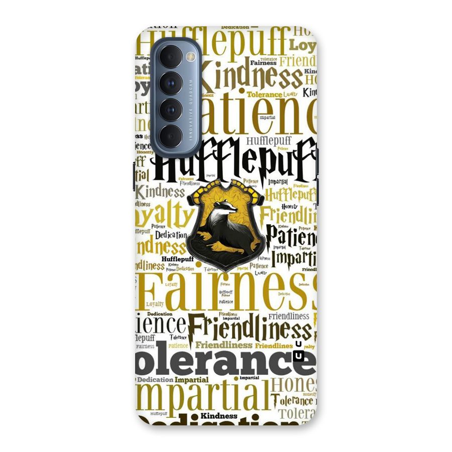 Yellow Fairness Back Case for Reno4 Pro