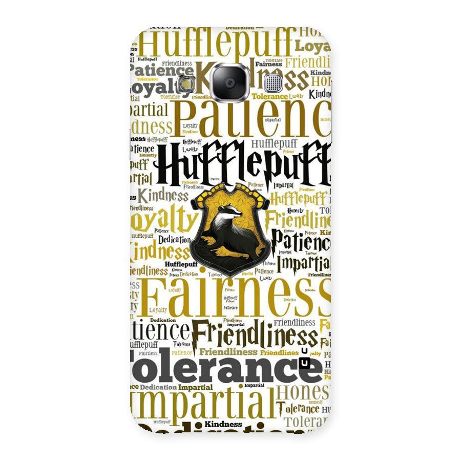 Yellow Fairness Back Case for Samsung Galaxy E5