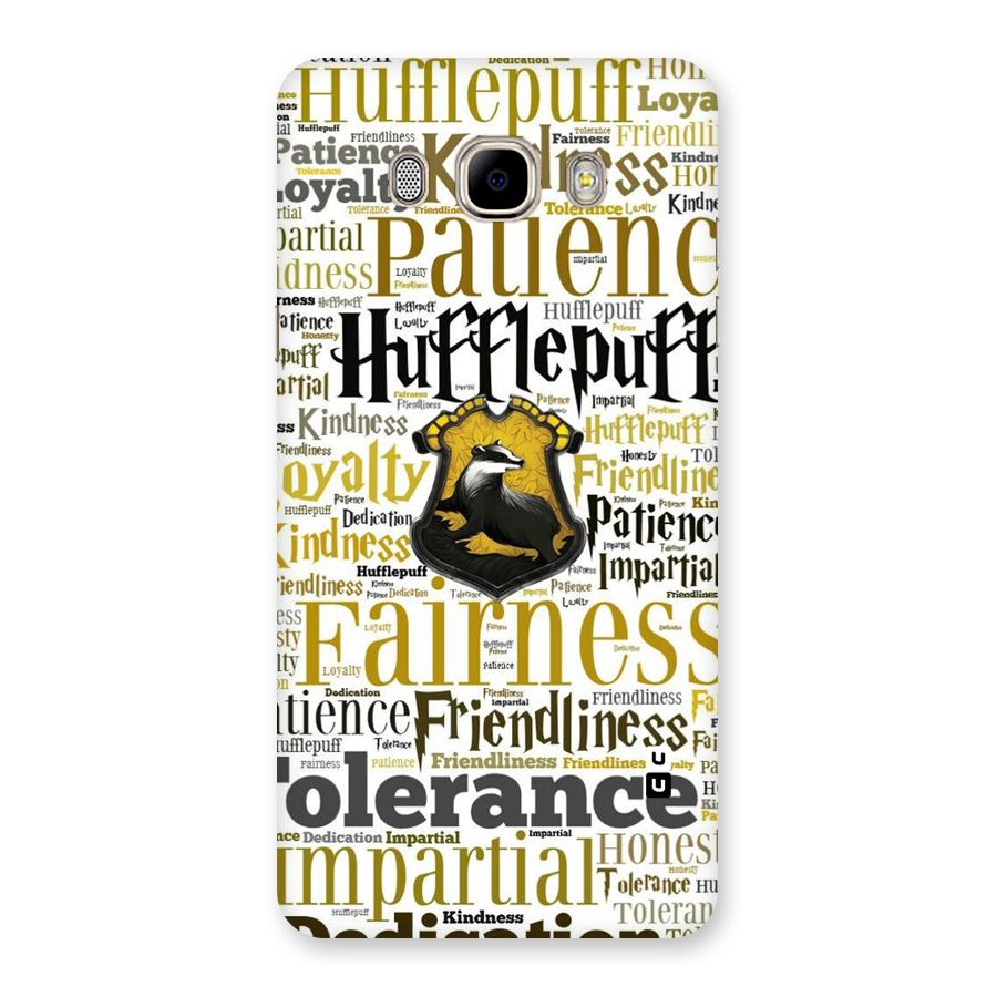 Yellow Fairness Back Case for Samsung Galaxy J7 2016